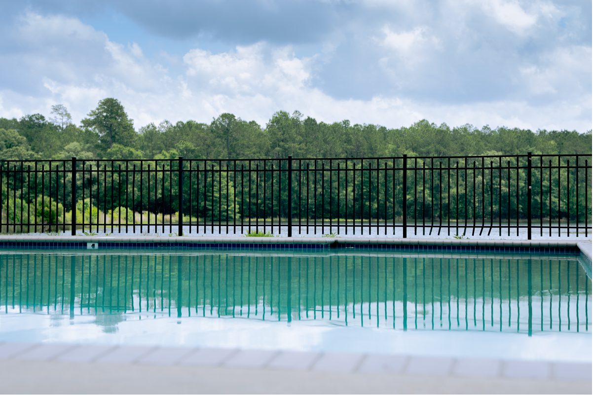 Swimming pool and lake